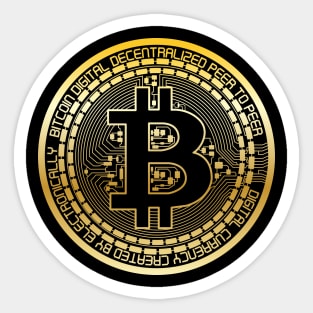 Bitcoin Gold Sticker